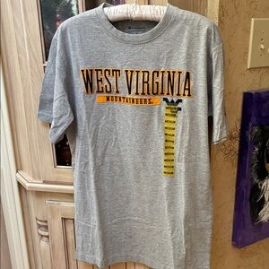 West Virginia Mountaineers Gray T-Shirt sz M NWT